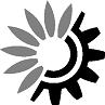 Det Europæiske Miljøagentur — logo i sort og hvid