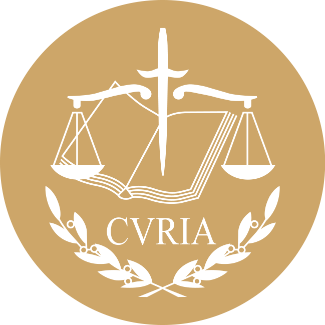Den Europæiske Unions Domstol — logo i farver