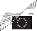 Den Europæiske Tilsynsførende for Databeskyttelse — logo i sort og hvid