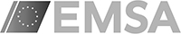 EMSA — logo i sort og hvid