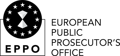 Den Europæiske Anklagemyndighed — logo i sort og hvid