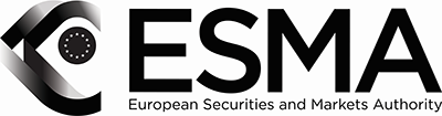 Den Europæiske Værdipapir- og Markedstilsynsmyndighed — logo i sort og hvid
