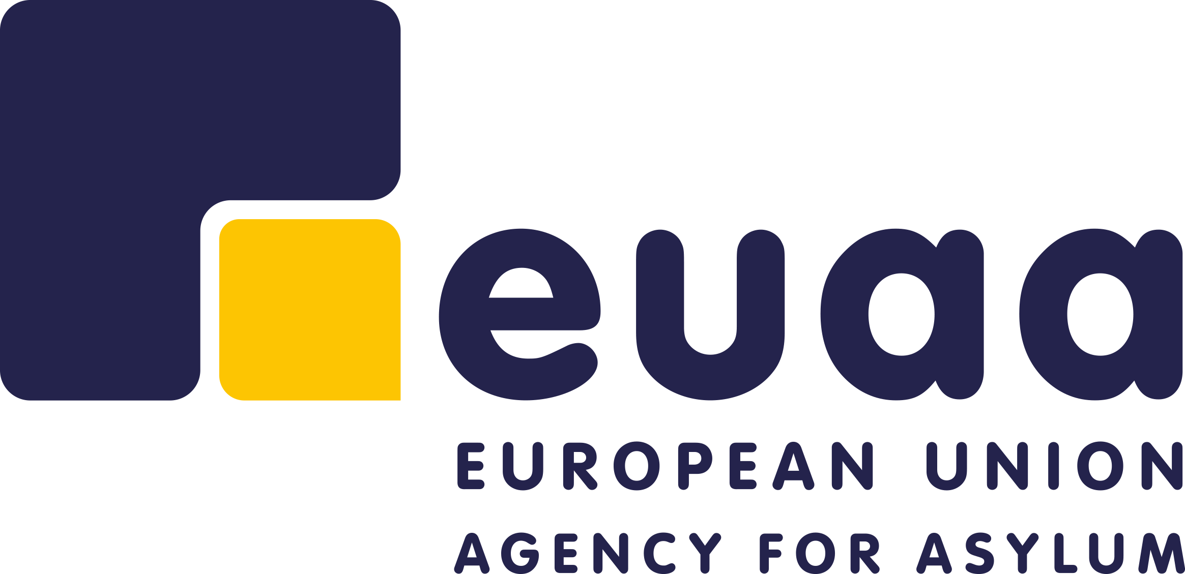 Den Europæiske Unions Asylagentur — logo i farver