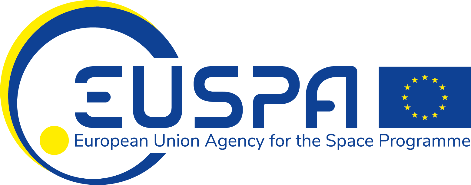 Den Europæiske Unions Agentur for Rumprogrammet — logo i farver