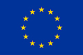 Drapelul european – cele 12 steluțe dispuse in cerc simbolizează unitatea, solidaritatea și armonia intre popoarele Europei.
