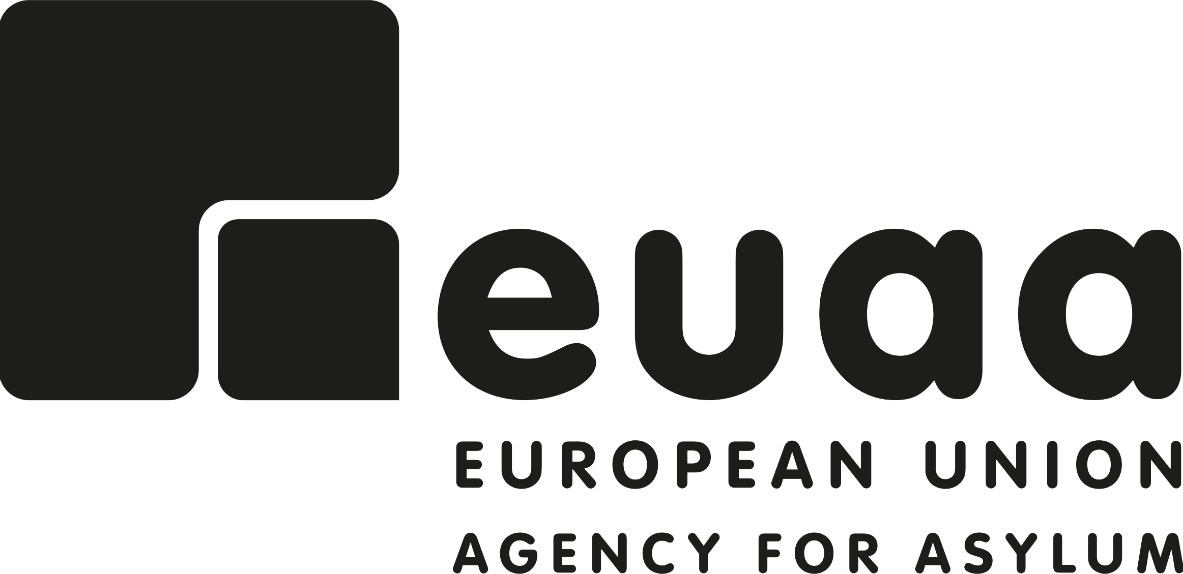Agentúra Európskej únie pre azyl – čiernobiely emblém